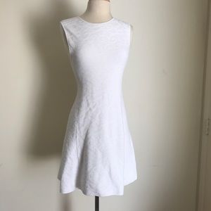 Theory Nikayla White Fit & Flare Dress